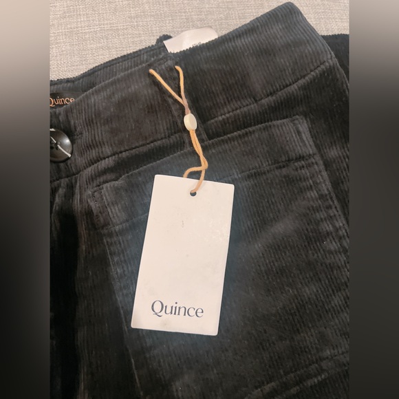 NWT!! Quince Organic Stretch Corduroy Cropped Wide Leg Pants - Picture 7 of 8